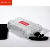 Manufacturer custom waterproof clear plastic Mini earphone hard case
