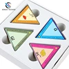 Custom flash cards triangle play card pinyin puzzle learning paper card printing