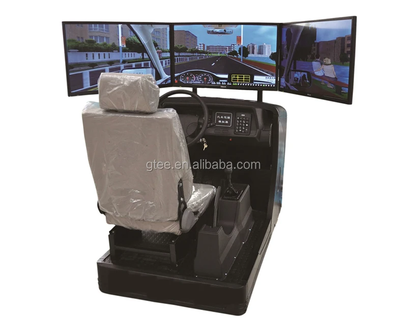 Стандартный автобус симулятор вождения с тремя экранами для vocationla и технической школы