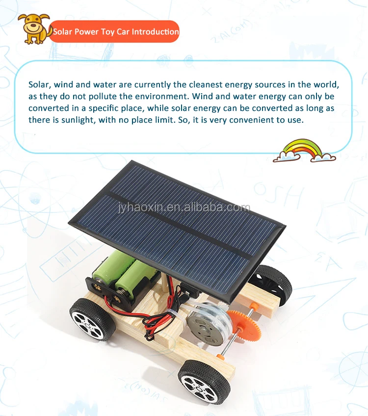 DIY Montage Solar Panel Welpen Flugzeug Kid Wissenschaft Spielzeug Bildung B0L2 