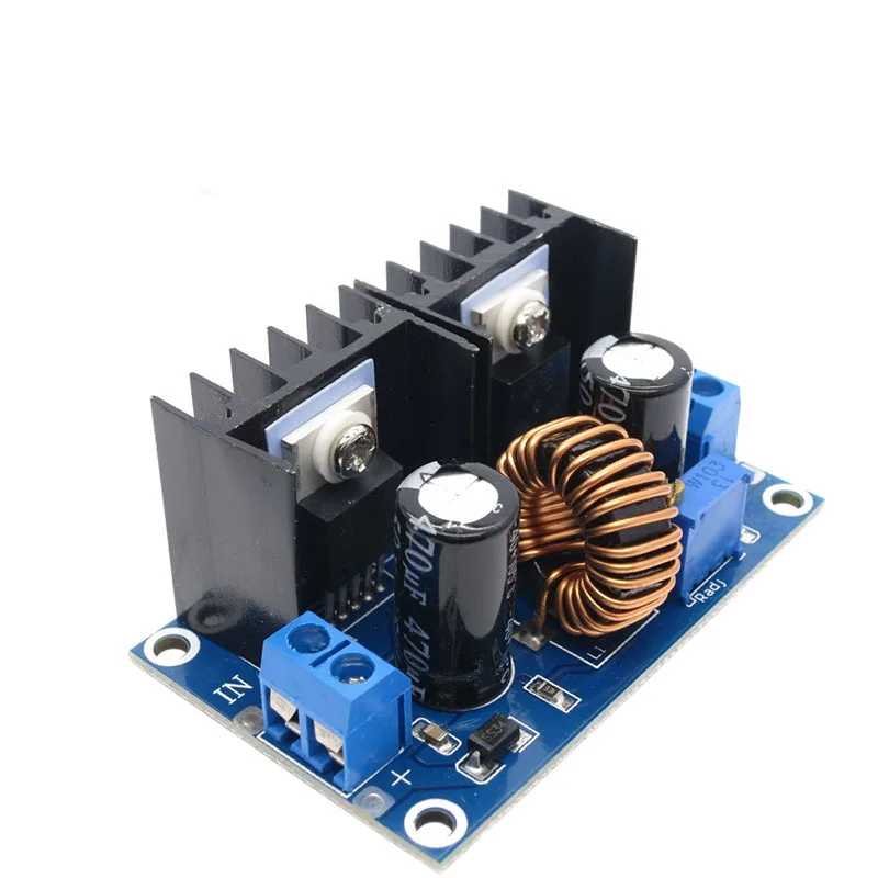 SongHe XH-M404 Step Down Regulator Converter XL4016 Xl4016E1 8A DC 4-36V to 1.25-36V PWM Adjustable Power Supply Buck Module with Voltage Red LED Voltmeter Digital Display SongHe XH-M404 Step Down Regulator Converter XL4016 Xl4016E1 8A DC 4-36V to 1.25-36V PWM Adjustable Power Supply Buck Module with Voltage Red LED Voltmeter Digital Display