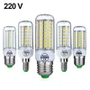 E27 LED Lamp E14 LED Bulb SMD5730 220V Corn Bulb 24 36 48 56 69 72LEDs Chandelier Candle LED Light For Home Decoration Ampoule