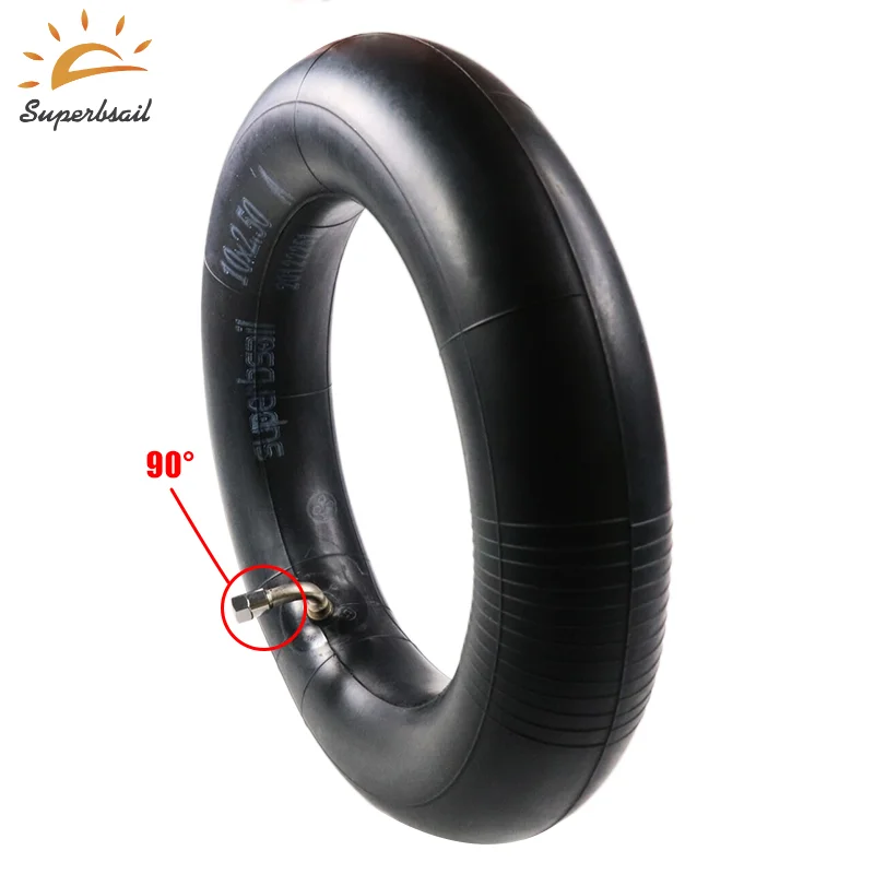 Superbsail 10X2.5 Inner Tube 10x2.5 Tube Innertube With Bent Valve 45 90 Degree Valve For Baby Stroller Pram Scooter 10 Inch details