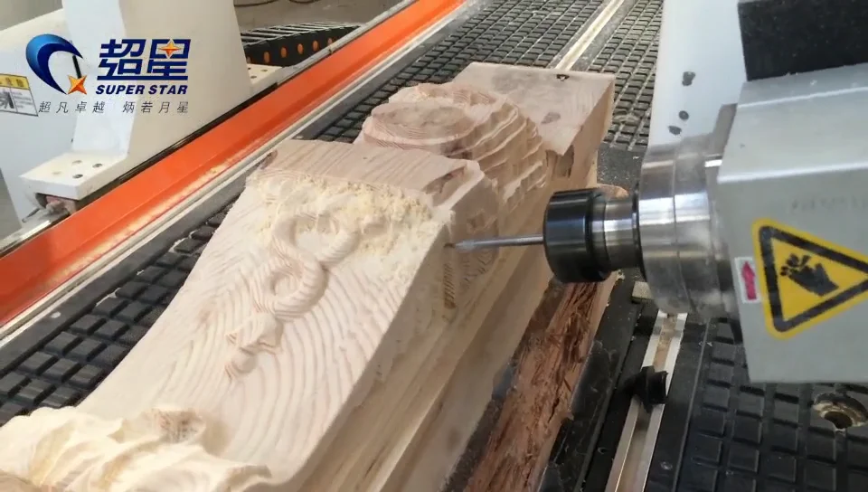 M25bt 4 Eksen Cnc Ahşap Işleme Makinesi Yönlendirici Cnc Router 5 Eksen