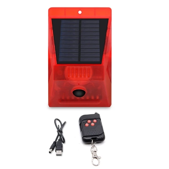 2020 Factory Direct Sale Security System Solar Alarm LED Light with PIR Motion Sensor LED Outdoor Lamp with remote control