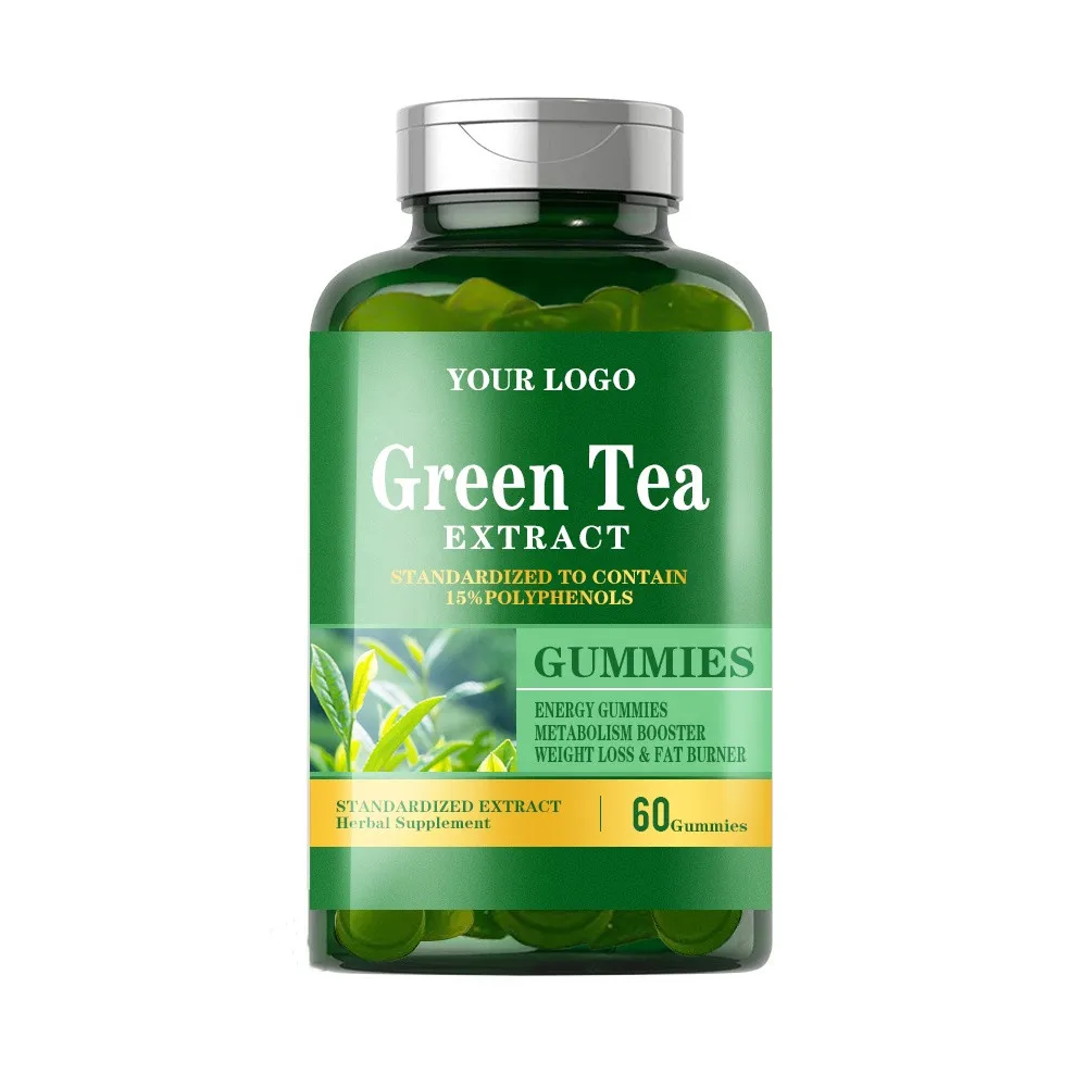 Private Label Natural Slimming Green Tea Extract Gummies For Diet Drops Weight Loss supplier