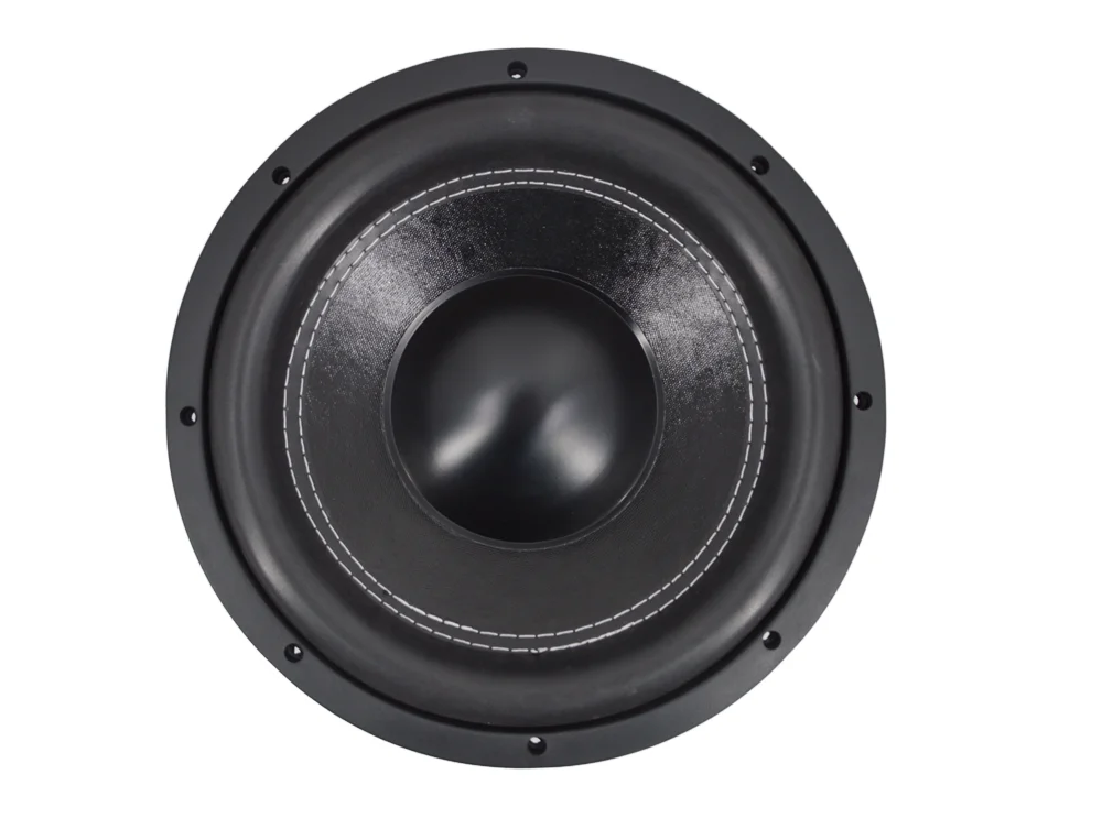 product 12 inch dual coil car subwoofer speaker 1000wrms 12v dc carbon paper cone with aluminium frame 2000wrms car audio subwoofer-2