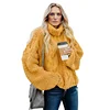 Women Fashion Style Cuddle Weather Cable Knit Handmade Turtleneck Sweater