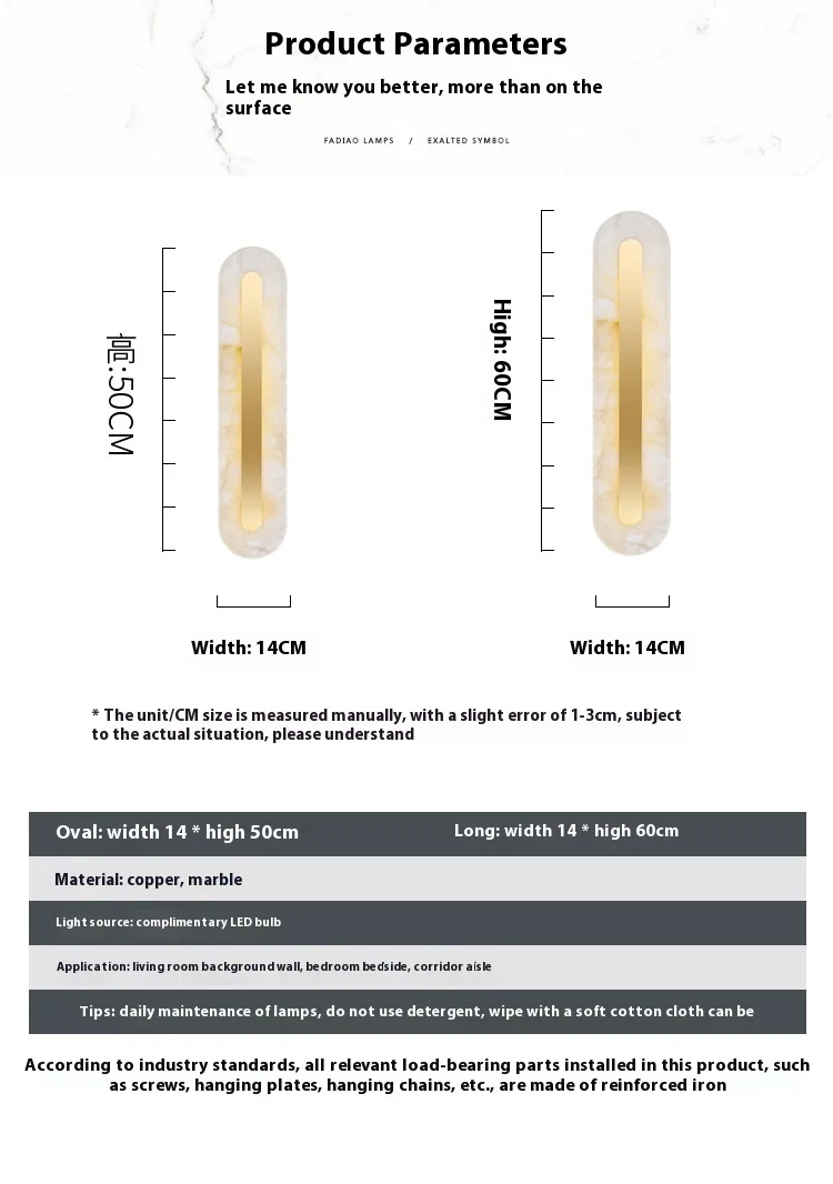 product modern nordic led wall lamps creative marble indoor gold minimalist line luxury design bedside wall decor easy recessed home-10