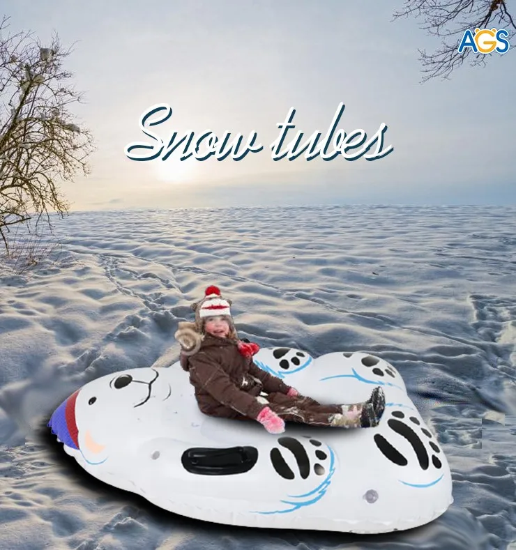 Inflatable Snow Tube For Winter Fun,Sturdy Sledding Tubes,Inflatable