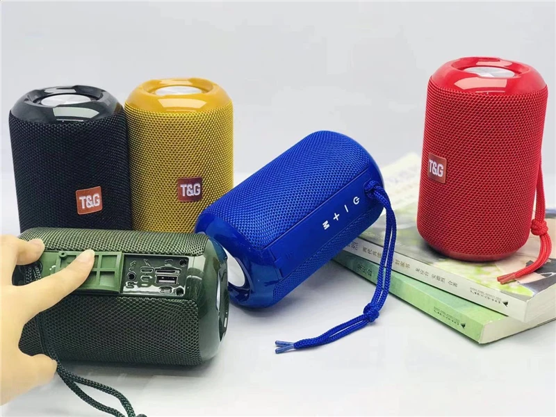 2020 New portable stereo wireless speakers TG524 small loud speaker outdoor waterproof music player with FM radio TWS function - ANKUX.COM
