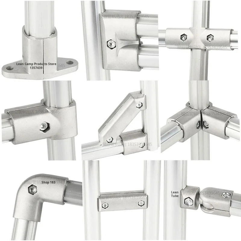 product 24v single layer three color alarm light d28 third generation wire aluminum alloy lean line accessories connector profile china-14