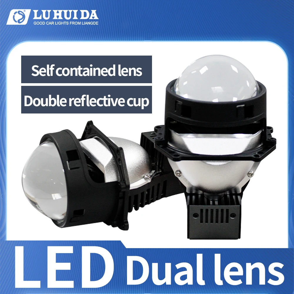 Brand New Led Projector Lens 3inch Lens White And Yellow Light 3000k