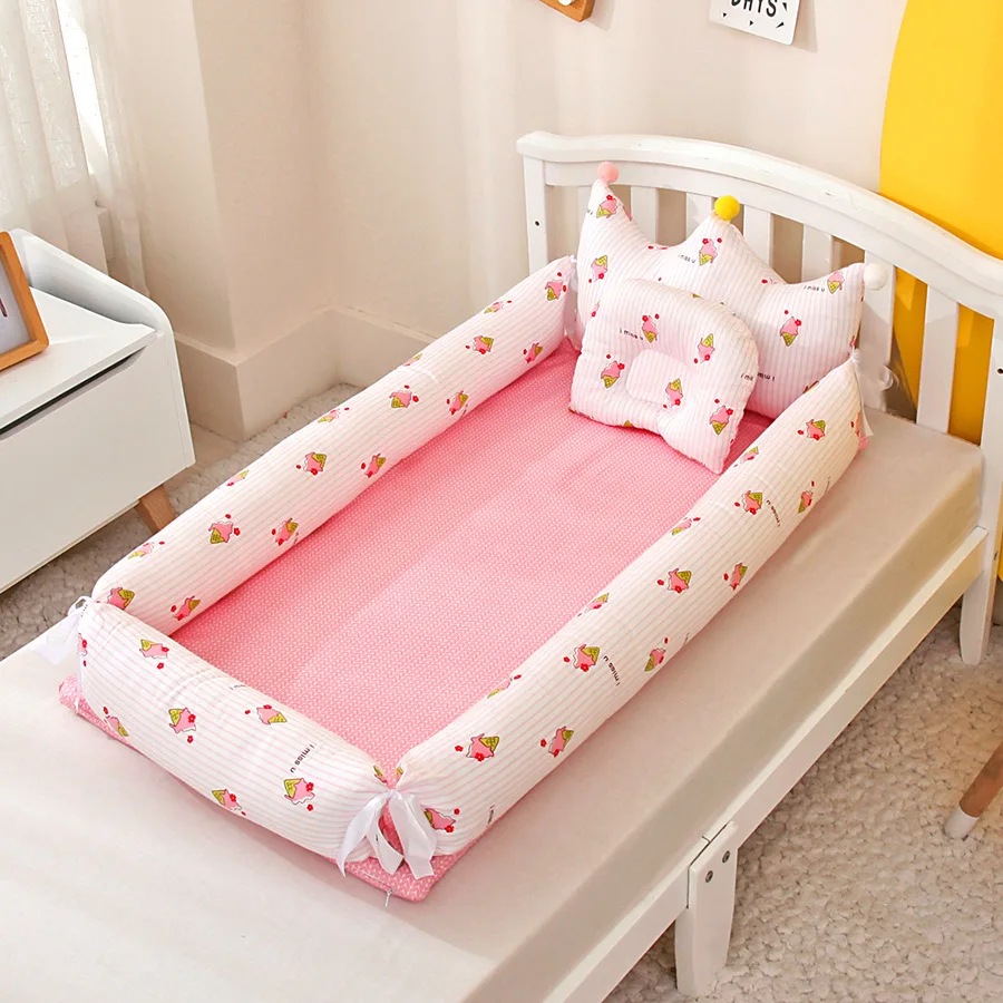 Beiens Lit Rond 100 Respirant En Coton Pour Bebe Nid Couchage Portable Pour Nouveau Ne Couffin Et Chaise Longue Pour Nourrissons Buy Lit Bebe Co Nid Bebe Lit Portable Bebe Product On Alibaba Com