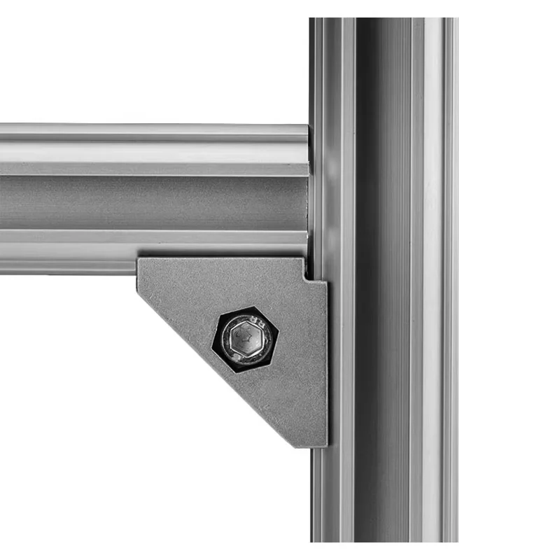 product 90 degree right angle fixed connector 28mm third generation line rod manufacturer aluminum alloy lean tube connector profile-11