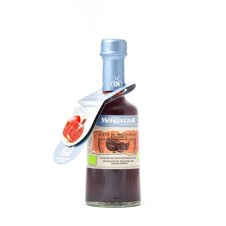 
Organic Pomegranate Vinegar made with 100% pomegranate Juice - Made in Italy 
