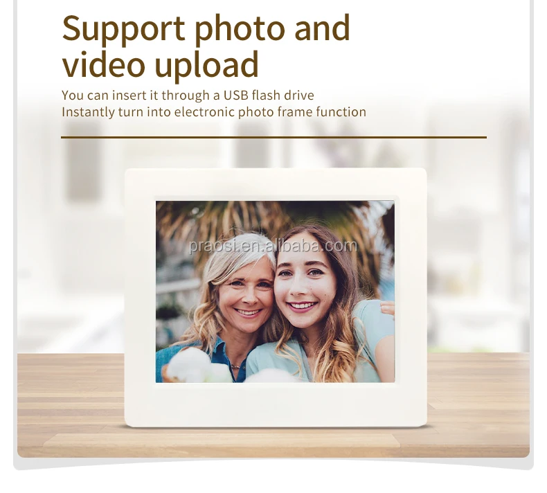 Newest 8 Inch Digital Calendar Day Clock Ips Panel Hd Digital Photo