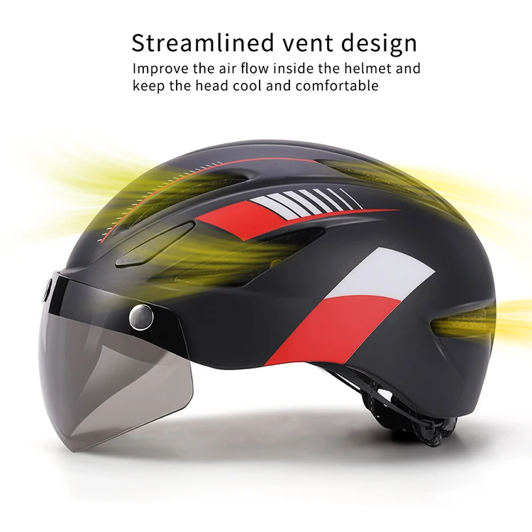 road bike helmet with lights