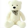Guangzhou Hot Sale 200cm white giant teddy bear stuffed big head teddy bear for sale