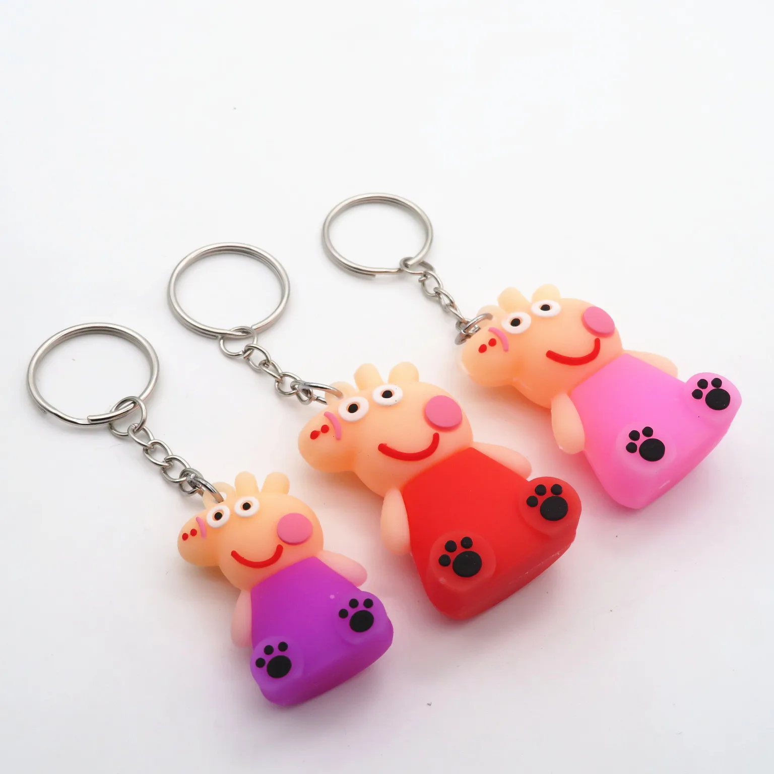 卡通可爱树脂小熊玩具钥匙扣 3d 节日礼物