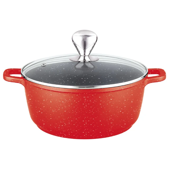 Cast Aluminum Ceramic Masterclass Premium Cookware Set/casserole