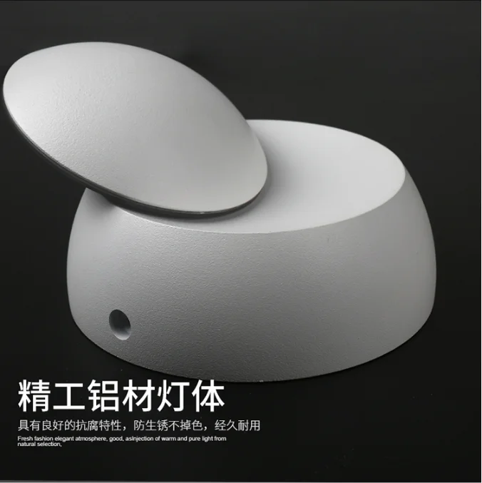 modern creative iron black white hole design nodic bedroom round moon led wall lamp