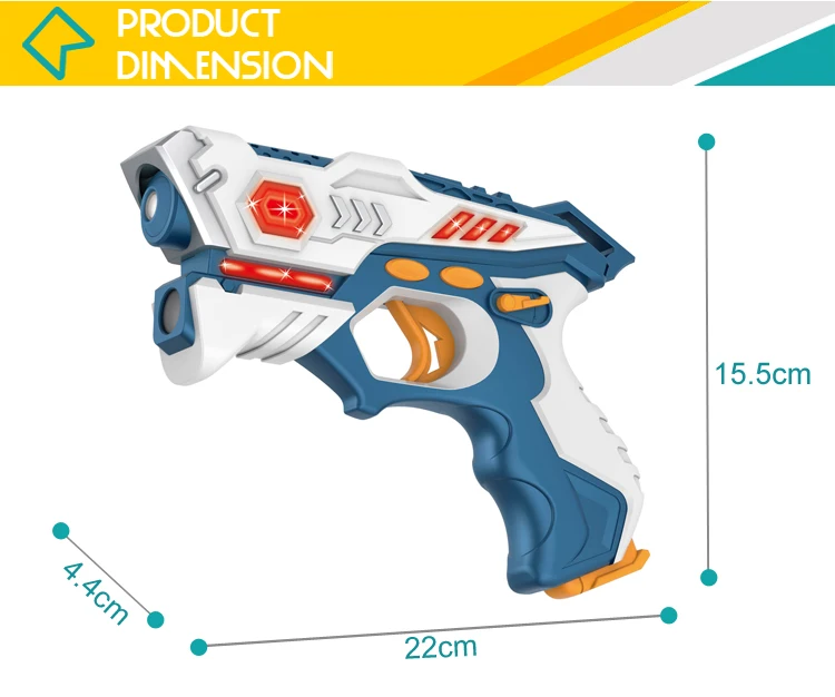 2 Players Shooting Flying Saucer Ufo Toy Speed Gun With Laser And Light