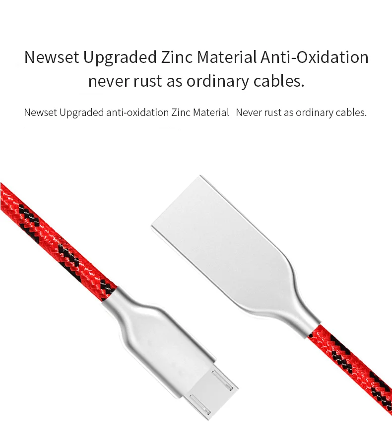 Wholesale High speed USB Cable Data Cable Nylon 1M 2M 3M Cable Custom Logo Package - ANKUX.COM