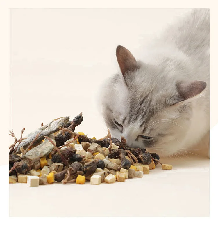 OEM Processing Custom Freeze Dried Pet Snacks with Chicken Duck Quail & Salmon Grains for Chickens Skin & Coat Health details