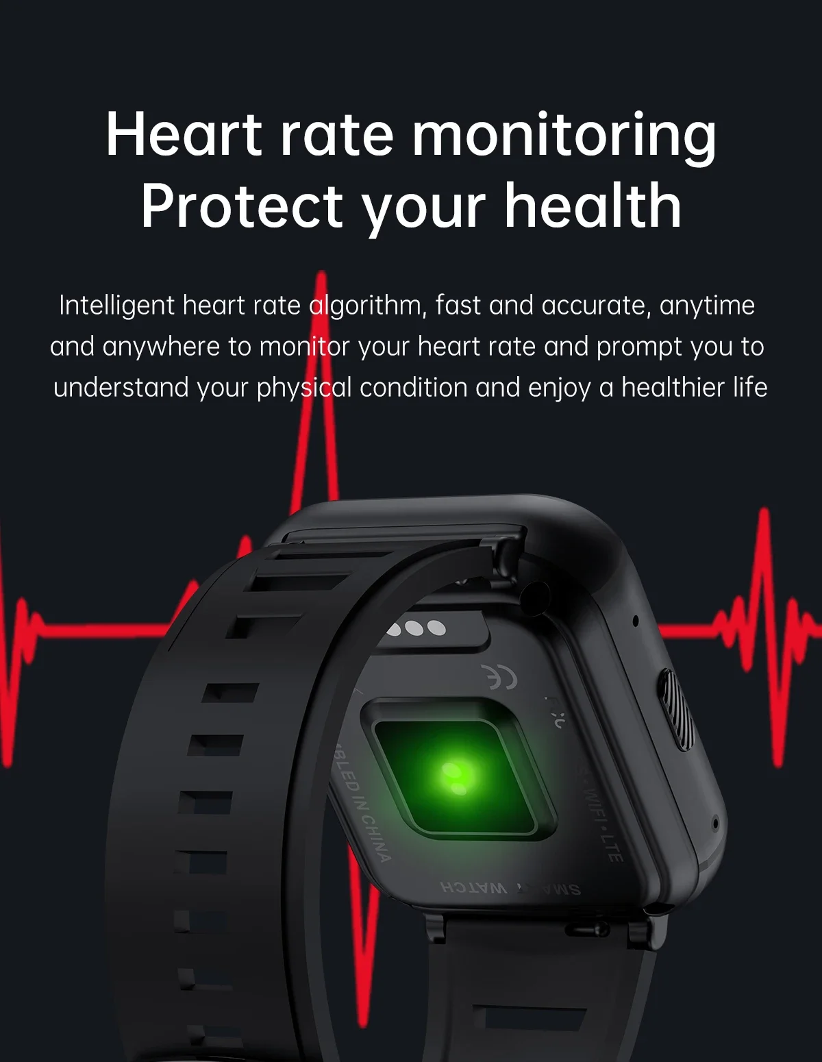 Q668 4G LTE Smart Watch with GPS Wifi Android Heart Rate Monitor