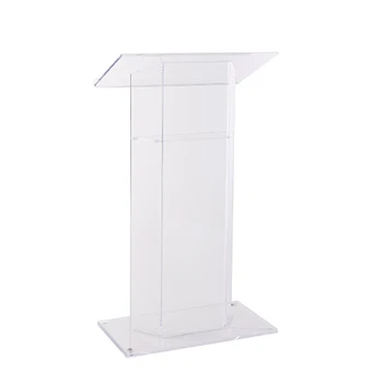 Customized Modern Acrylic Podium Rostrum Plastic Speaker Rostrum Stand ...