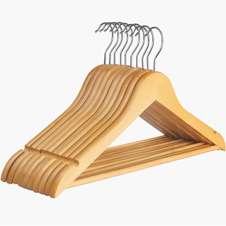 Hanger Factory Hot Models Used Clothes Natural Wooden Coat Hangers