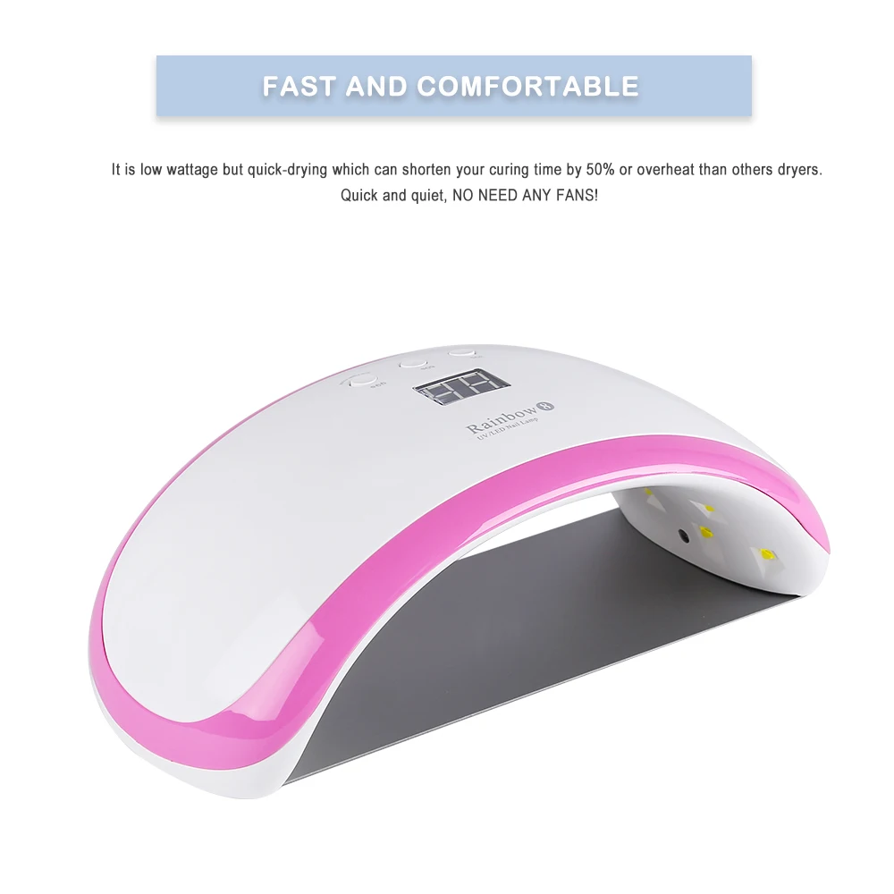 Best Wattage For Uv Nail Lamp Led Vs Safety Gel Curing 12W 120W Powerful Nails Fast Speed Light
