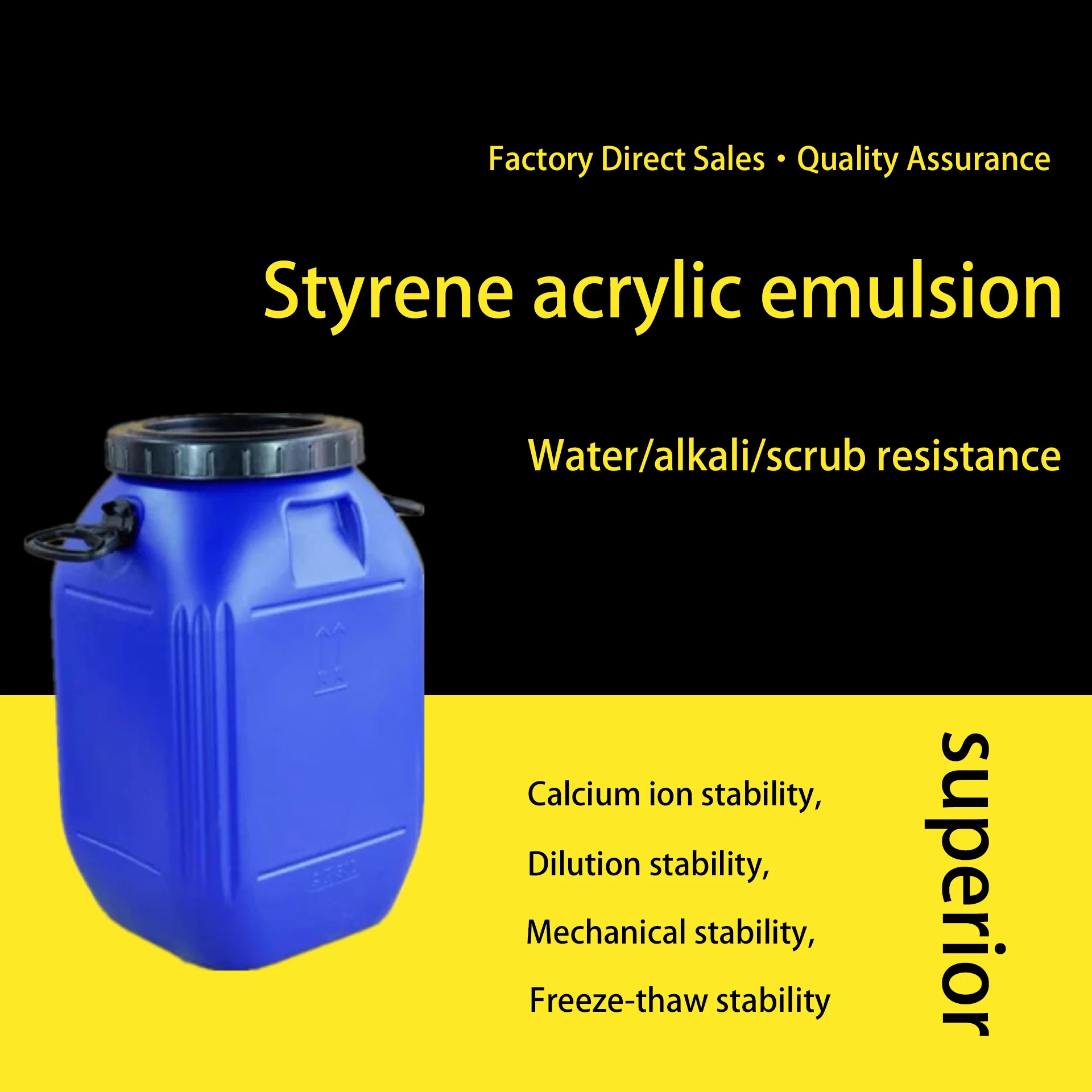 Styreneacrylic Emulsion With Fast Polymerization Rate And High