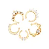 VRIUA Best Selling Stainless Steel Septum Dangle Nose Ring Piercing For Women Body Jewelry