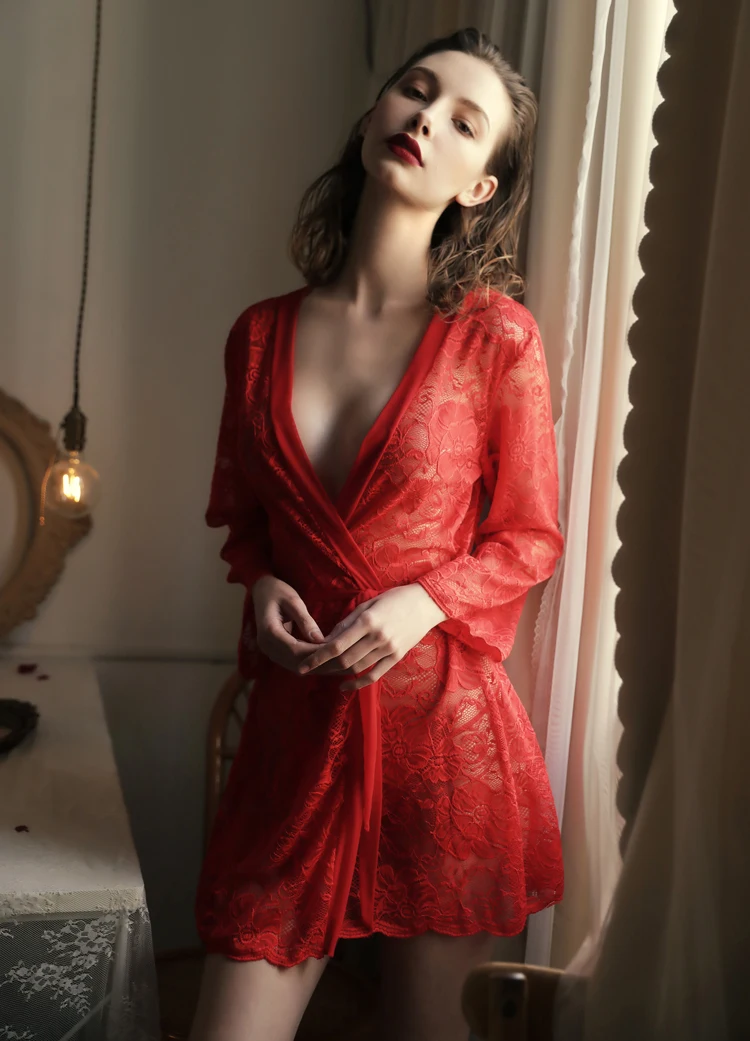 Sexy lingerie wholesale Europe and the United States bathrobe home fashion underwear pajamas robe