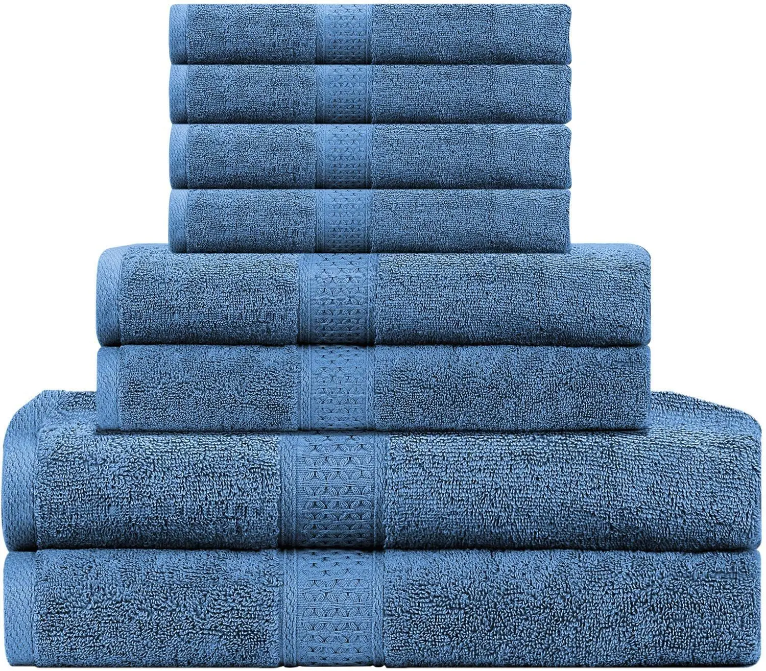 6 piece towel set cotton bath towel set hand towel set with custom logo