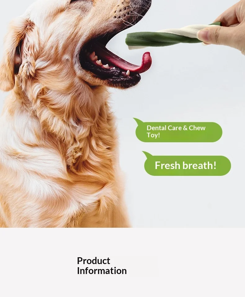One Mouthful Fragrant Four-leaf Clover Dentifrice Strip Biological Enzyme Fresh Breath Bite-resistant Cowhide Grinding Stick for details
