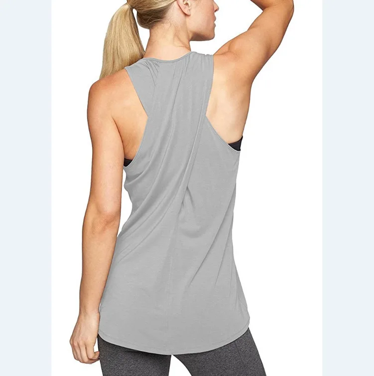 Wholesale Athletic Ladies Workout Yoga Tank Top Custom Plain Vest Top ...