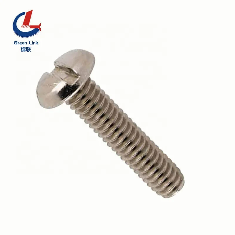 
Stainless Steel 304 316 Slotted Pan Head Machine Screw 
