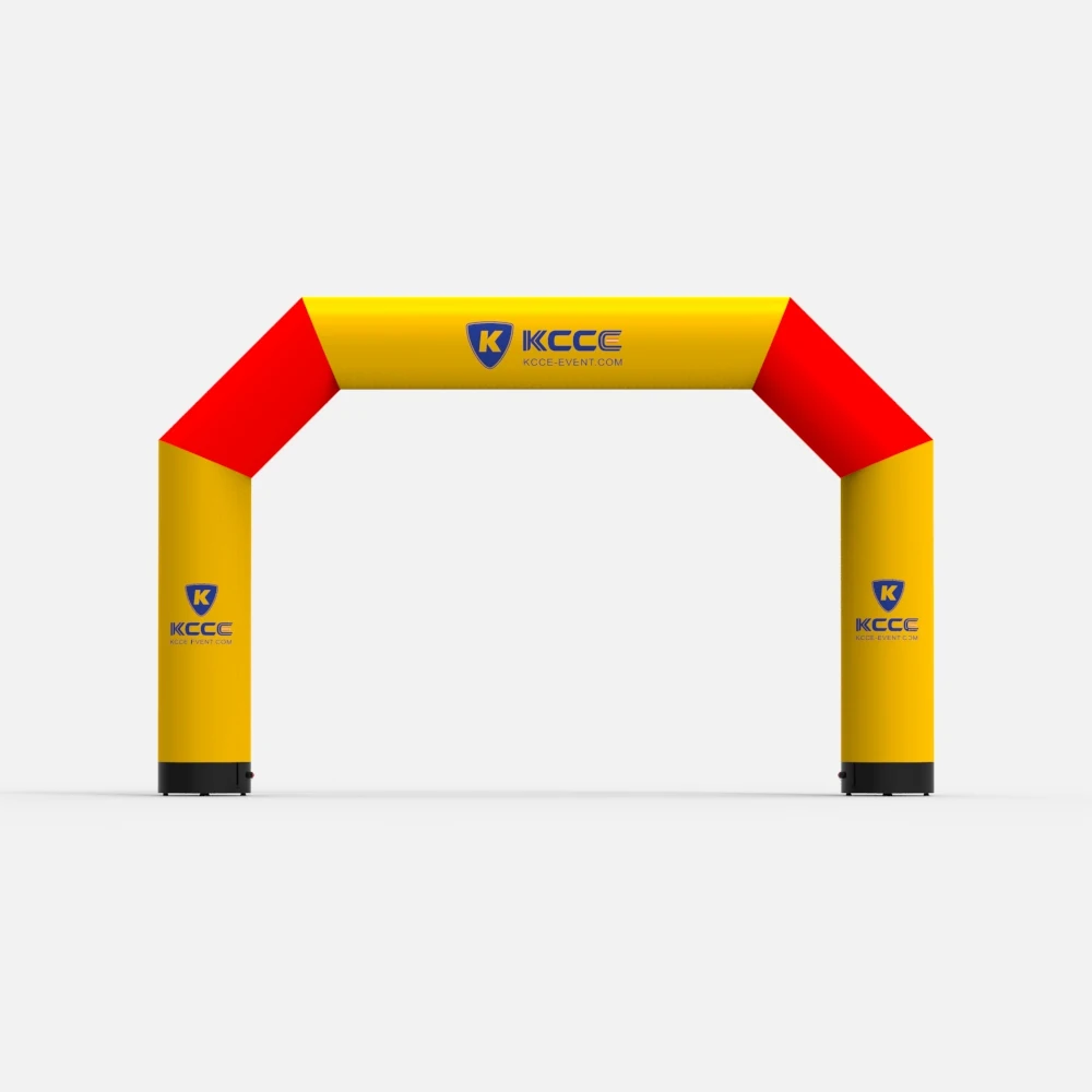 KCCE  6M air-closed arch/ advertising Full Printing Finish Line Inflatable Arch//