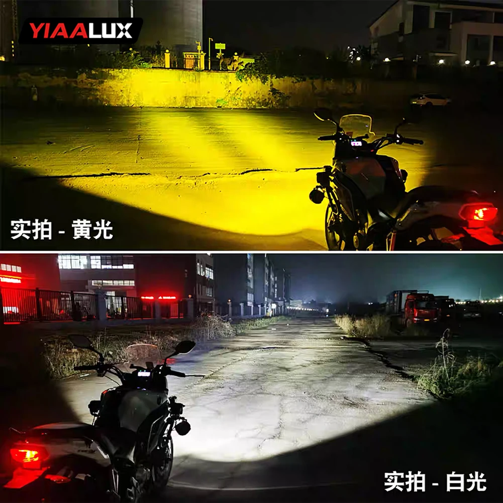 product new arrival 374 75w motorcycle led driving light super bright amber white spotlight for motorcycle fog driving light-15