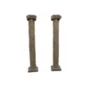 MCS179 Popular Antique Roman Pillar Design Natural Travertine Marble Statue Antique Column