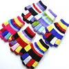 Fashion Kids Warm Winter Rainbow Stretchy Lovely Girl Colored Double Layer knitted Gloves Cute Children Magic Gloves