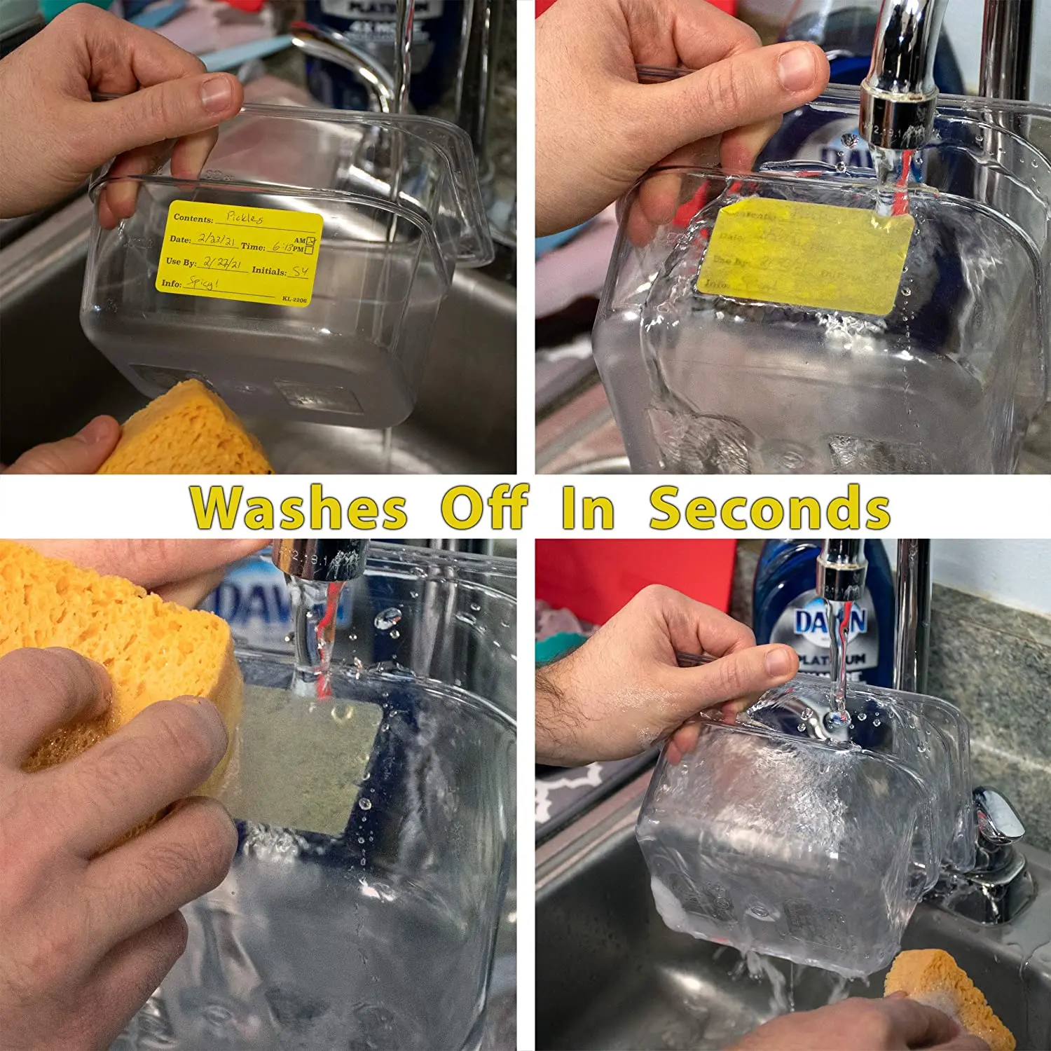 Custom Design Water Soluble Label Dissolvable Selfadhesive Label