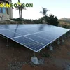 2x10 array solar power plant solar ground mount with concrete base