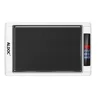 BBQ Ceramics Grill/Griddle Reversible,Outdoor Kitchen, White and Black
