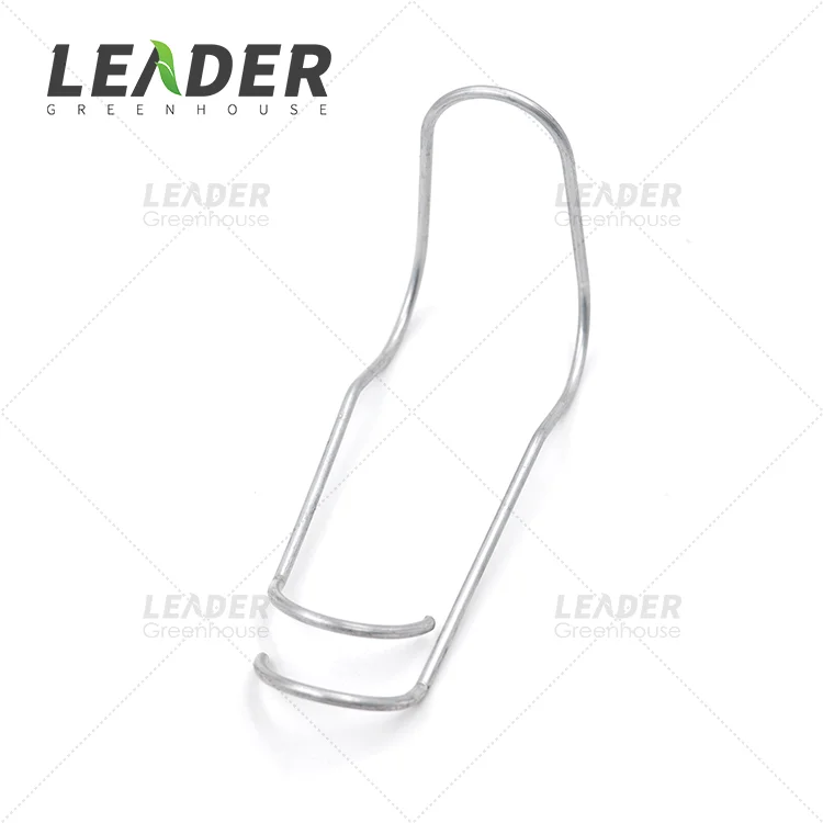 Galvanized Spring Clips For Agricultural Greenhouse 25mm 32mm Crossed