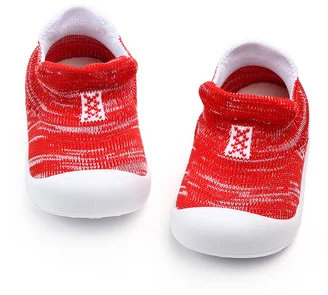Pure Color Latest Baby Sock Shoes Kids Baby Prewalker Shoes supplier