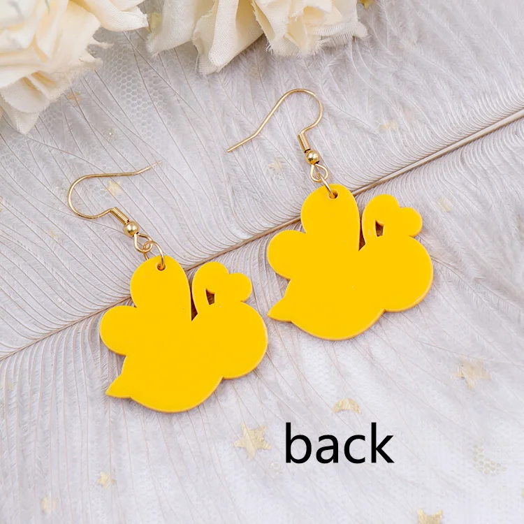 ERS567ER1352 Best Selling Easter Statement Women Laser Cut Bee Drop Acrylic Jewelry Earrings supplier